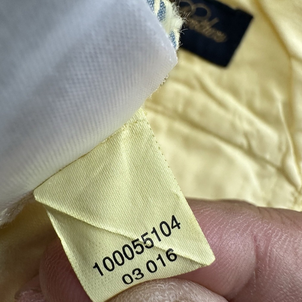 Brooks Brothers Mens Clark Chino Pants Actual 32x28 Yellow‎ 100% Cotton Straight - Picture 13 of 16